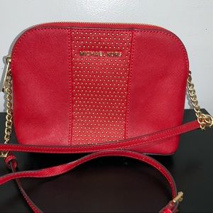 Red Michael Kors crossbody